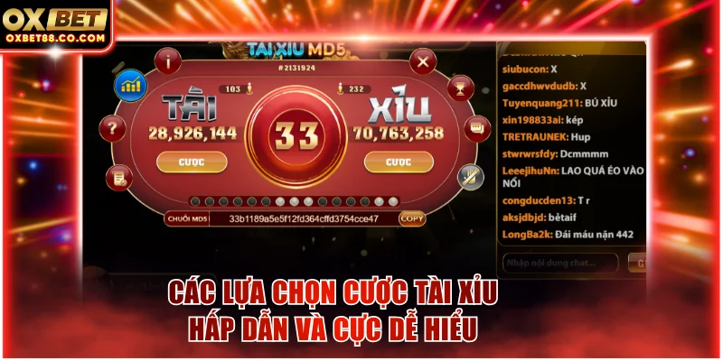 Các lựa chọn cược tài xỉu hấp dẫn và cực dễ hiểu 